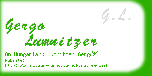 gergo lumnitzer business card